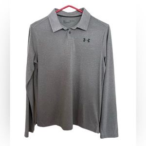 Under Armour Long Sleeve Polo, Youth L